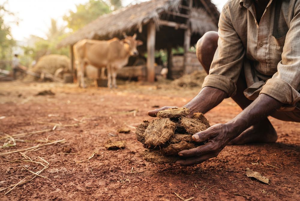 Cow dung products
