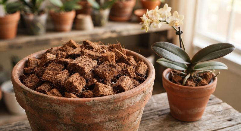 Coco chips for orchids and nurseries