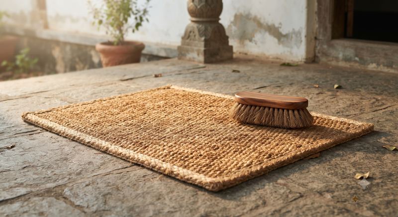 Coir doormats and brushes